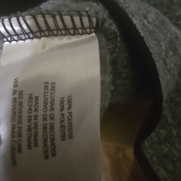 Men's Eddie Bauer Black and Heathered Gray Fleece 1/4 Zip Sweater, Sz XXl - Picture 3 of 5